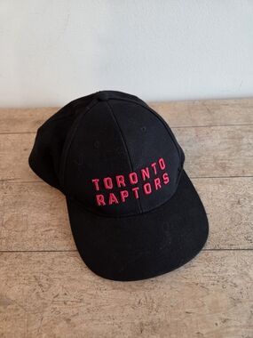 Toronto Raptors Black Cap with Red Embroidered Logo